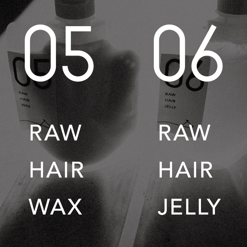サロンichi® 05 RAW HAIR WAX 100ml / 06 RAW HAIR JELLY 100ml